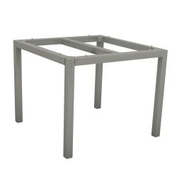 Stern Aluminium Tischgestell 90x90 cm, graphit, Vierkantrohr