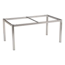 Stern Edelstahl Tischgestell 130x80 cm, Vierkantrohr