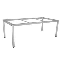 Stern Edelstahl Tischgestell 200x100 cm, Vierkantrohr