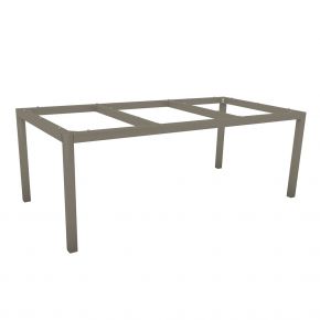 Stern Aluminium Tischgestell 200x100 cm, taupe, Vierkantrohr