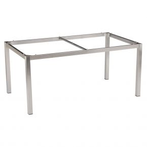 Stern Edelstahl Tischgestell 250x100 cm, Vierkantrohr