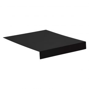 Stern Tablett L-Form ca. 69x50x7 cm Aluminium schwarz matt