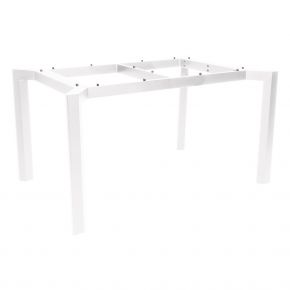Stern Tischgestell 130x80 cm Penta Aluminium weiß mit Nivelliersystem
