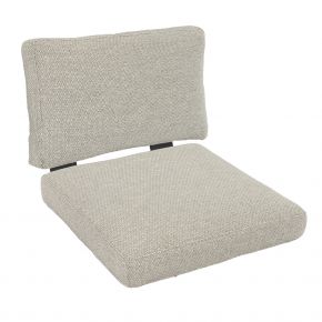 Zebra Sky Lounge Sitz-/Rückenkissen Alu-Gestell, pulverbeschichtet graphite, Sunproof-Olefin-Kissen camden grey