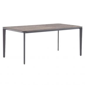 Zebra Taro Tischgestell graphite mit Tischplatte beton 210x100 cm HPL